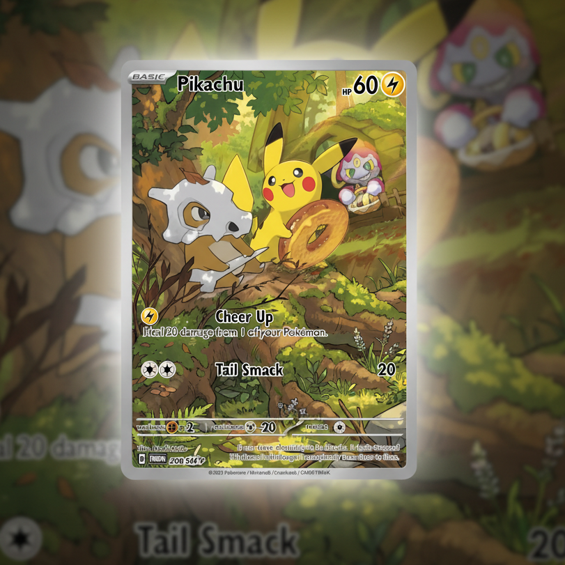 pikachu donut custom made tcg pokemon card premium holo