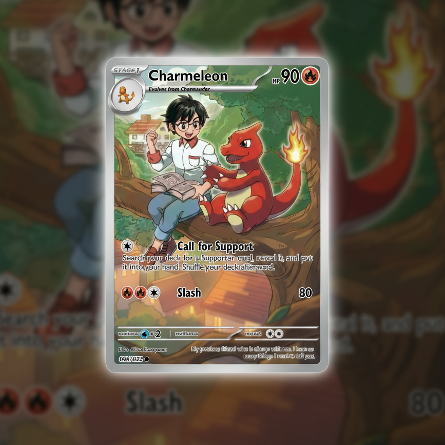 harmeleon pokemon tcg custom made card pokemon premium holo card