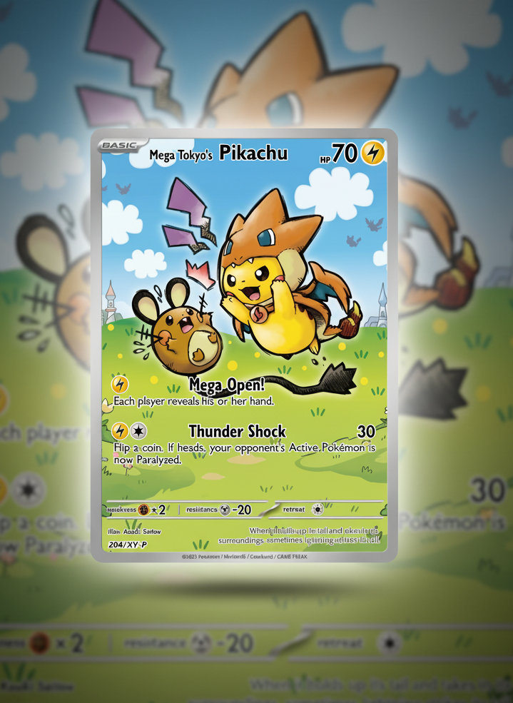 pikachu promo custom made pokemon tcg card premium 