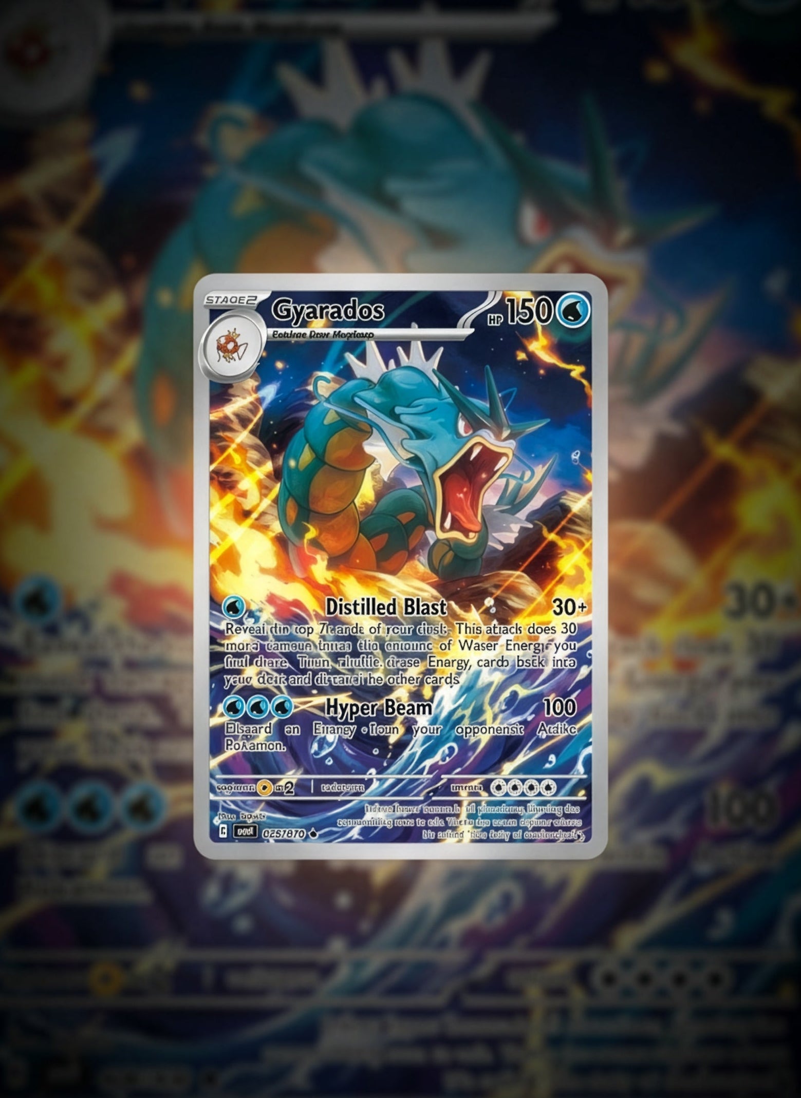 premium gyarados custom made pokemon tcg card holo