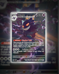 Premium custom Gengar Pokemon trading card with holographic finish - Premium Custom Cards