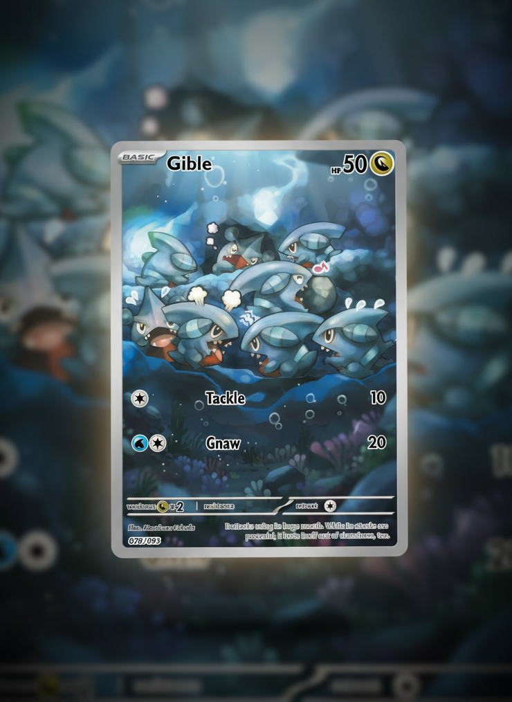 premium gible custom card with holo finish