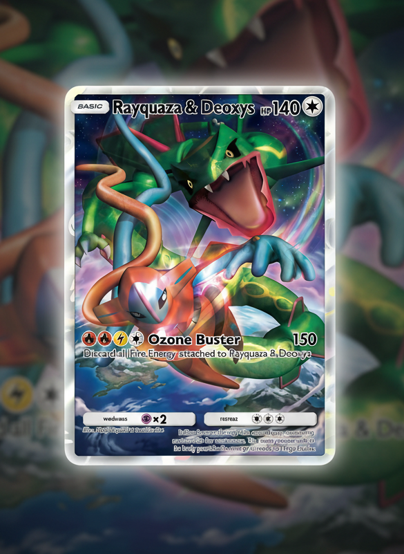Deoxy & Rayquaza Custom-made Card