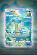 premium lapras pockem tcg pocket custom made card with holo finish