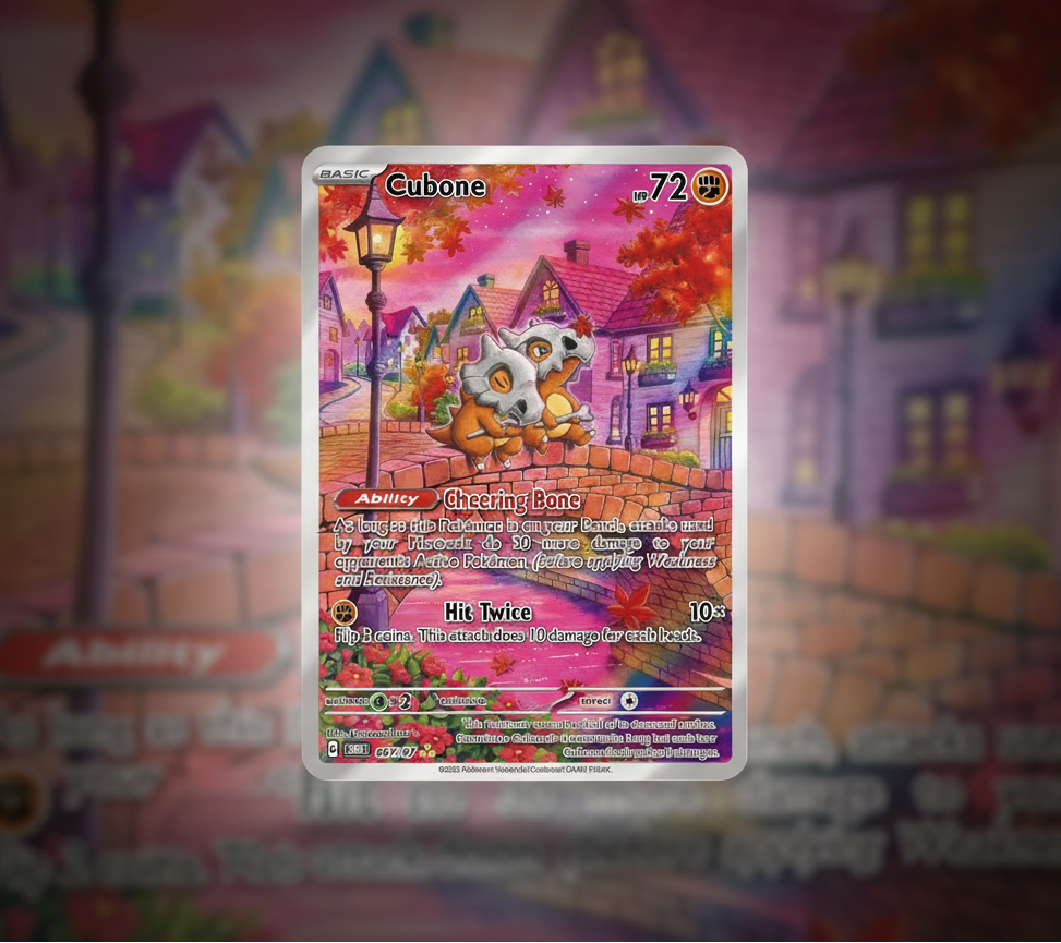 cubone custom made pokemon tcg card