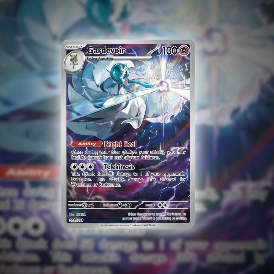 gardevoir custom made pokemon premium holo card