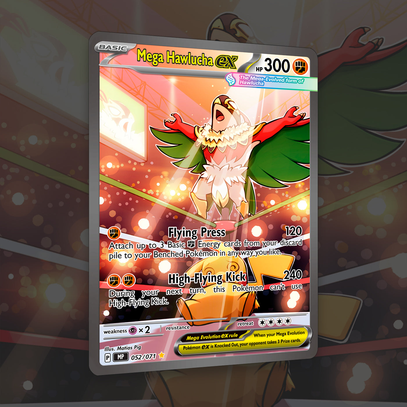 Mega Hawlucha Custom-made Card
